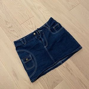Low Waisted Y2K Denim Skirt